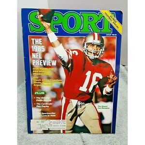 Sport Magazine August 1985 Joe Montana Eddie Murray